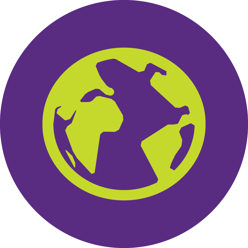 green globe icon